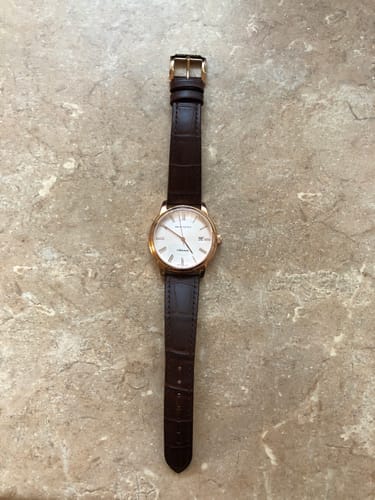 Customer photo review of Retro | Couple Watch | Calendar | Roman Numeral | 40mm/32mm