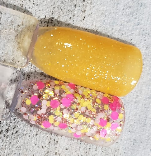 Customer photo review of Drive in Theater Dip Powder Theme Kit
