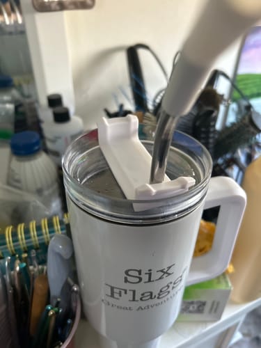 Customer photo review of Extra Large Tumbler Replacement Lid & Metal Straw 40oz