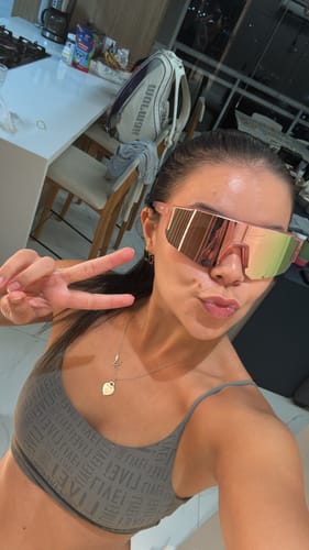 Customer photo review of Óculos de Sol Faster Esportivo Rosa | Proteção UV 400