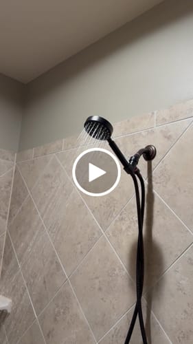Customer video review of 1-Spray Handheld Shower Head Set