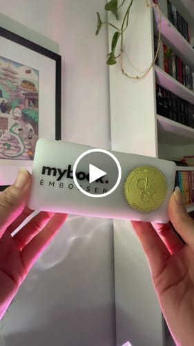 Customer video review of My Book Embosser – Custom Book Embosser