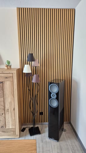 Customer photo review of Akustikpaneele Rustikale Eiche | XL 300 cm x 60 cm | Dreiseitig Echtholzfurnier
