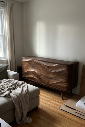 Customer photo review of Modern Wavy Sideboard For Living Room Or Dining