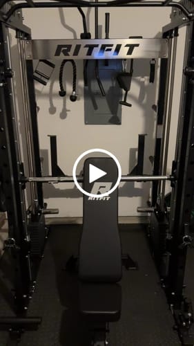 Customer video review of RitFit M1 PRO Smith Machine Weight Stack Home Gym Package