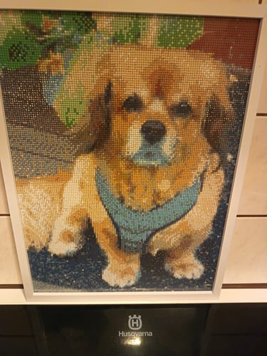Customer photo review of Diamond Painting -maalaus omasta kuvasta