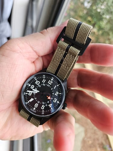 Customer photo review of Glomar Explorer - Hook & Loop Strap Striped