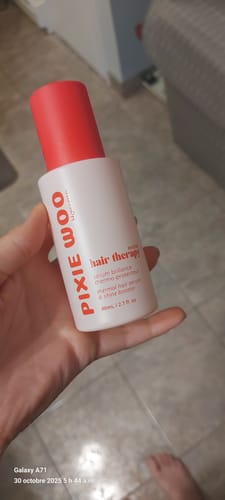 Customer photo review of Hair Booster : 3 in 1 Thermal protectant, shine and hydratation