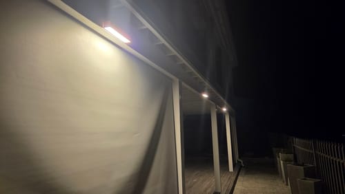 Customer photo review of Solar Wall Light with Motion Sensor