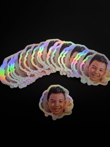 Customer photo review of 100 2.5" Custom Holographic Stickers
