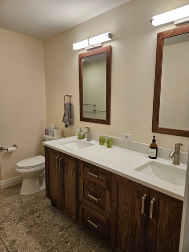 Customer photo review of American Black Walnut Mirror 22"