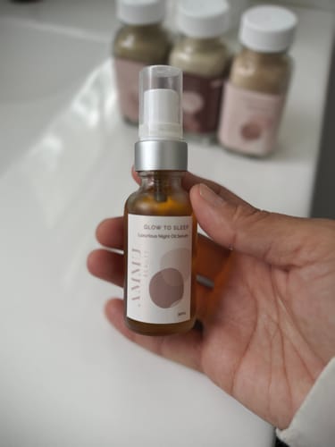 Customer photo review of Glow to Sleep Oil | Facial Oil