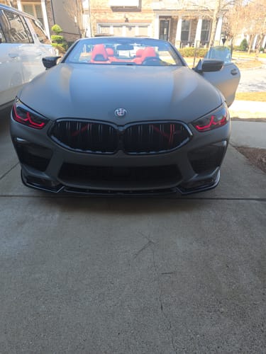Customer photo review of BMW F91 F92 F93 M8 / G14 G15 G16 8 SERIES RED DRL KIT