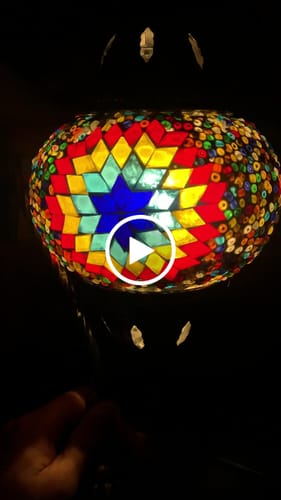 Customer video review of Small Swan Mosaic Lamp DIY Kit