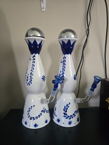 Customer photo review of DIY Bong Kit - Water Pipe Drilling Kit for Decanters, Vases & Bottles