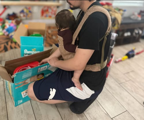 Customer photo review of Happy Baby Original Baby Carrier