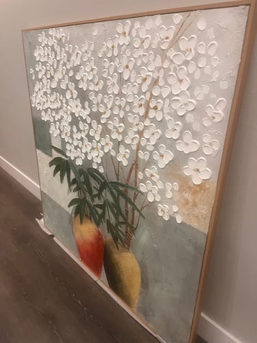 Customer photo review of Plaster Art Texture Painting #SG486