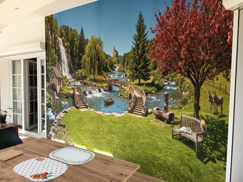 Customer photo review of Papier Peint Japonais Manga Décoration Multiple