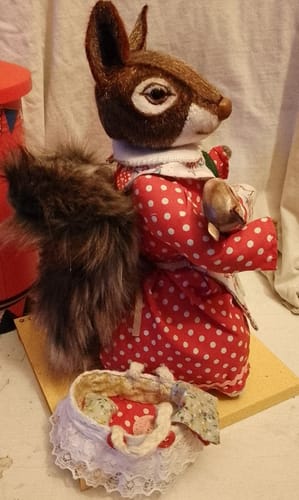 Customer photo review of Mama Squirrel PDF Pattern Approx 27cm Standing