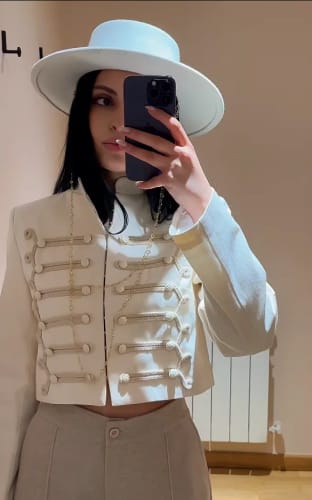 Customer photo review of Nathalie Napoleon Jacket