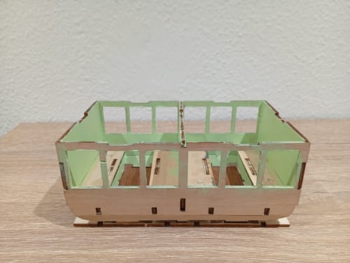 Reseña con foto de un cliente sobre Maqueta Coches Tren Adler