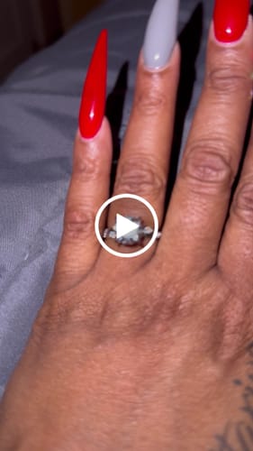 Customer video review of 10K WHITE GOLD 3.38 CARAT CERTIFIED LAB GROWN DIAMONDS RING