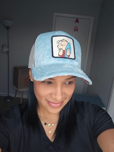Customer photo review of OVERLORD X Peanuts: Linus Trucker Cap