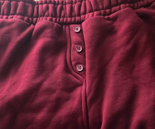 Customer photo review of Wide Leg Sweat Shorts
