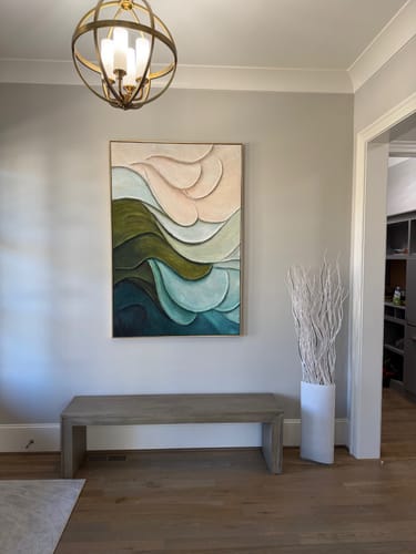 Customer photo review of Plaster Art Texture Painting #SG542