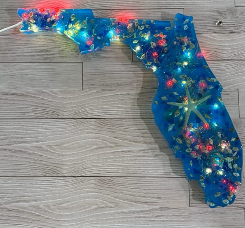 Customer photo review of 16x13x1" State Of Florida Silicone Mold For Epoxy Resin - Large Florida Mold