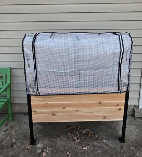Customer photo review of 18" x 48" Raised Garden Bed - 30" TALL