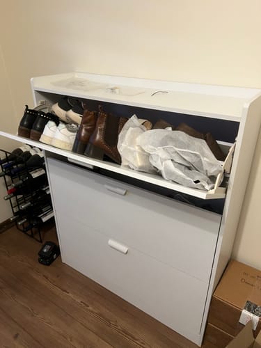 Customer photo review of Zapatera Organizadora VTRIN XXL para 25 pares y tallas grandes hasta 44