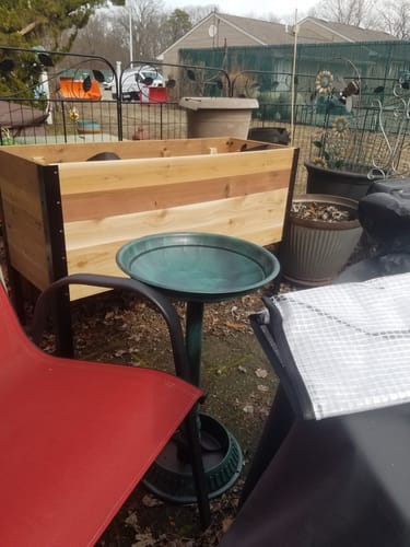 Customer photo review of 18" x 48" Raised Garden Bed - 30" TALL / Signature