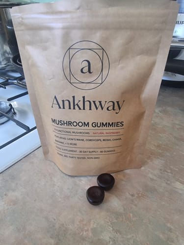 Customer photo review of Mushroom Gummies