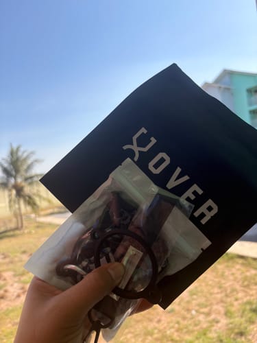 Customer photo review of Oversized Bottle Name Tag