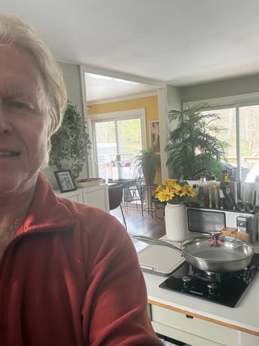 Customer photo review of Hand-Hammered Titanium Pan