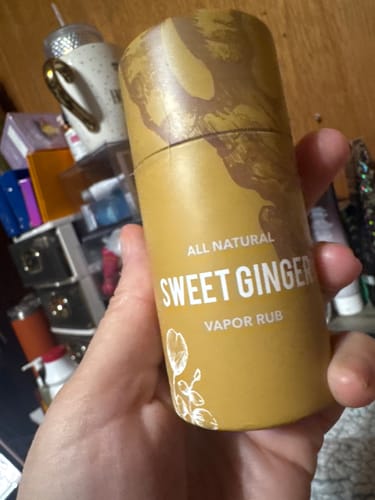Customer photo review of Sweet Ginger Vapor Rub Stick