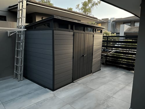 Customer photo review of Cortina 11x7ft (3.4m x 2.1m) Shed