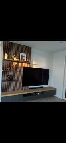 Customer photo review of Akustikpaneele Mokka | XL 300 cm x 60 cm | Dreiseitig Echtholzfurnier