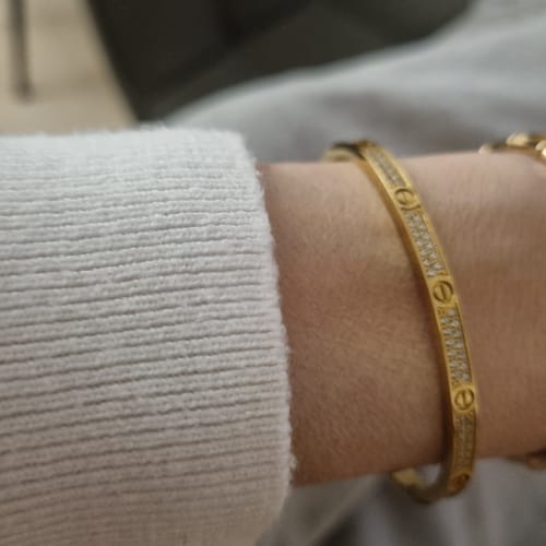 Customer photo review of LOVE BRACELET 3.65MM DIAMOND-PAVED