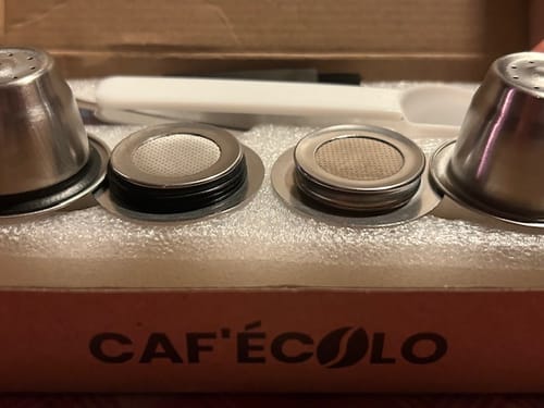 Customer photo review of Capsule réutilisable Nespresso 100% inox par Cafecolo™
