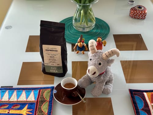 Customer photo review of Café Hacienda Doka Espresso Roast