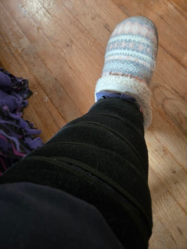 Customer photo review of Beltwell® Wide Calf Compression Wrap