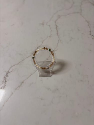 Customer photo review of Cloisonne Beads Pack of 20 - White Multi