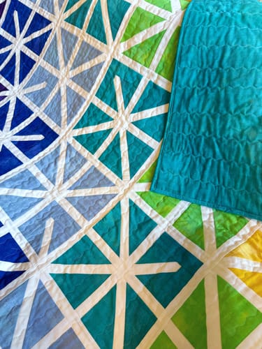 Customer photo review of Zola Moda Grunge - Pre-Cut Ready-To-Sew Quilt Kit (Backing Available!)