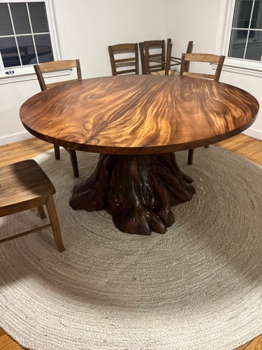 Customer photo review of Handcrafted Dining Table For Thoughtful Interiors
