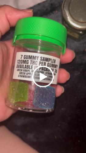 Customer video review of Alpha 6 Gummy Sampler Jar 600mg THC + THCP Vegan