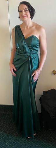 Customer photo review of Becca Gown by Elle Zeitoune - RENTAL