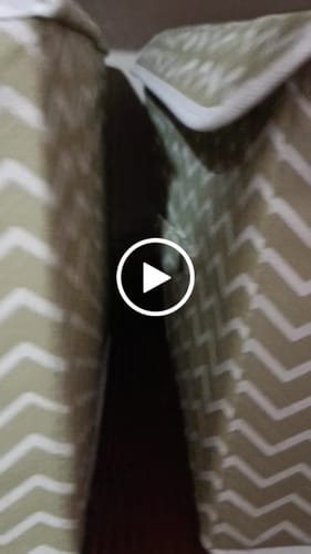 Customer video review of Qoolish Pack of 2 White Stripe Storage Box with Lid