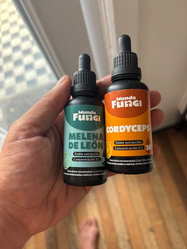 Customer photo review of Gotas de Melena de León - Ultra concentrado 50ML